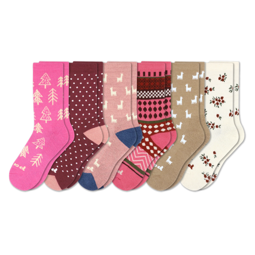 6 Pack - Women's Crew Pacas Socks