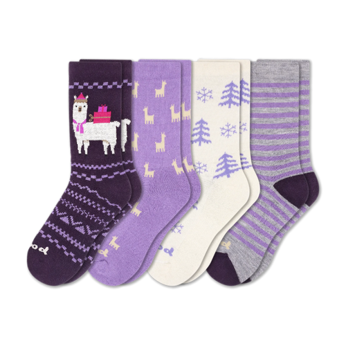 4 Pack - Women's Crew Pacas Socks