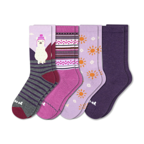 4 Pack - Women's Crew Pacas Socks