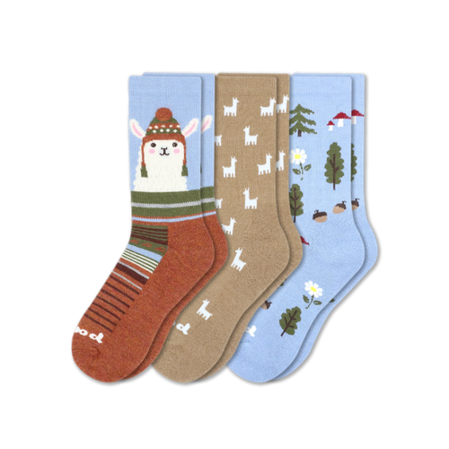 3 Pack - Women's Crew Pacas Socks