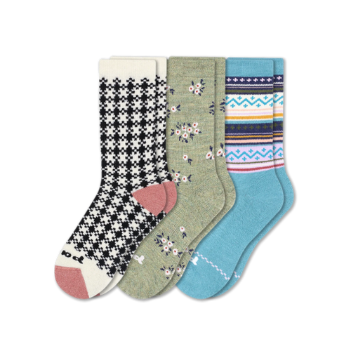 3 Pack - Women's Crew Pacas Socks