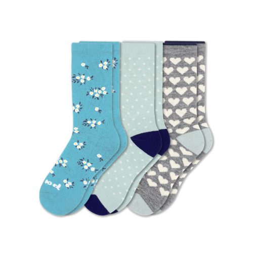3 Pack - Women's Crew Pacas Socks