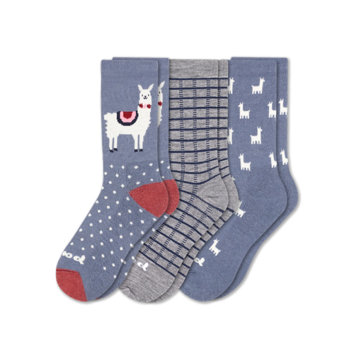 3 Pack - Women's Crew Pacas Socks