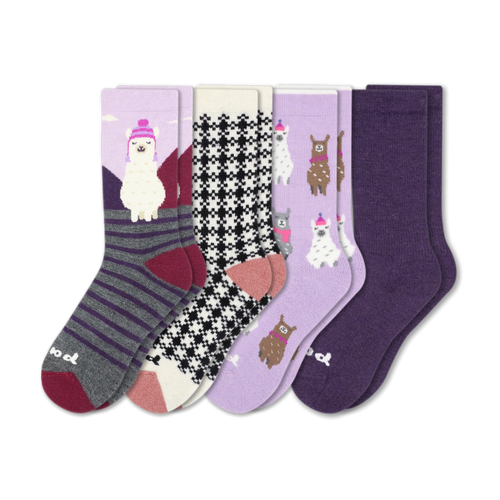 4 Pack - Women's Crew Pacas Socks