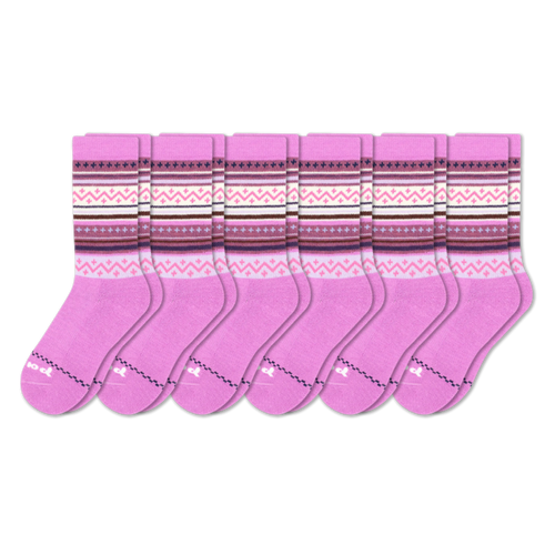 6 Pack - Women's Crew Pacas Socks