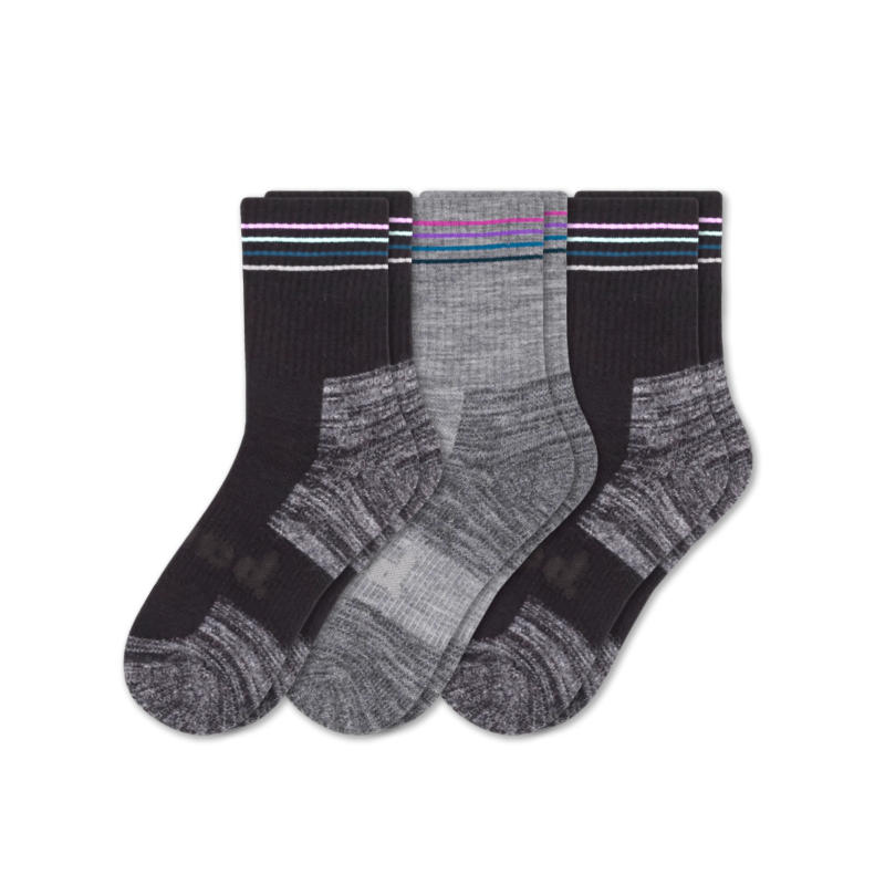 3 Pack - Women's Hiking Crew Pacas Socks