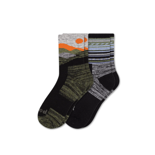 2 Pack - Men's Hiking Crew Pacas Socks