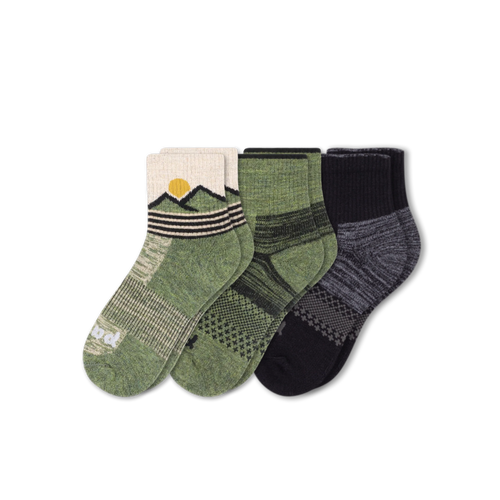 3 Pack - Men's Hiking Quarter Pacas Socks