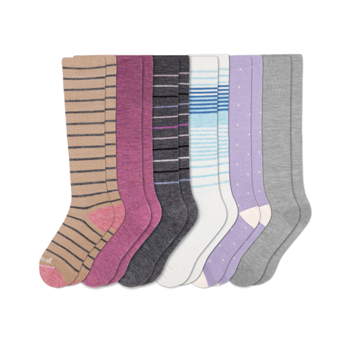 6 Pack - Women's Compression Socks