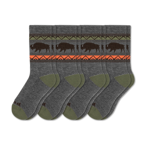 4 Pack - Men's Crew Pacas Socks