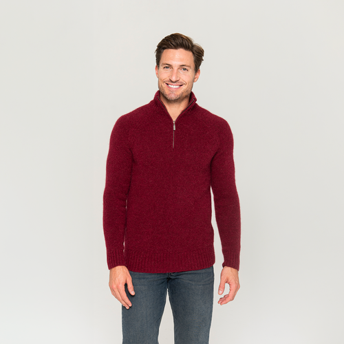 Men's Quarter Zip Sweater