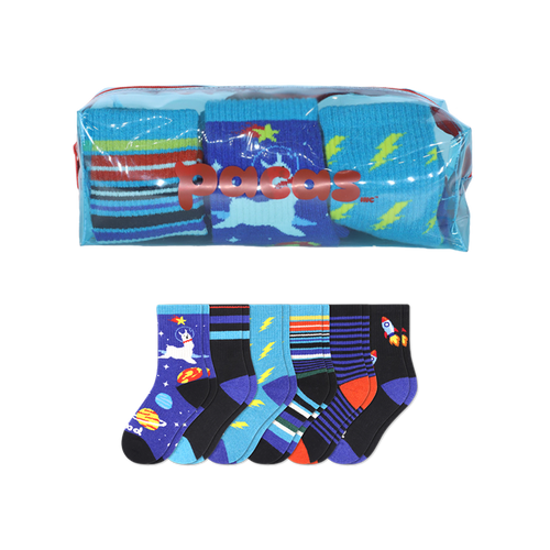 6 Pack - Kids' Crew Pacas Socks