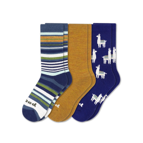 3 Pack - Women's Crew Pacas Socks