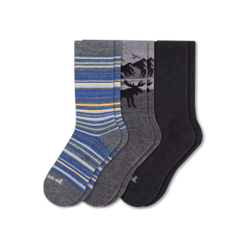 3 Pack - Men's Crew Pacas Socks
