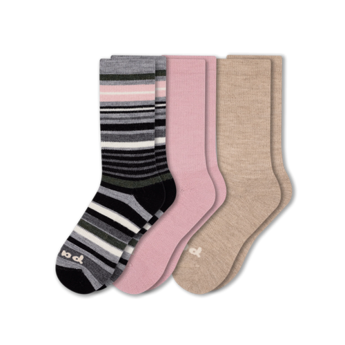 3 Pack - Women's Crew Pacas Socks