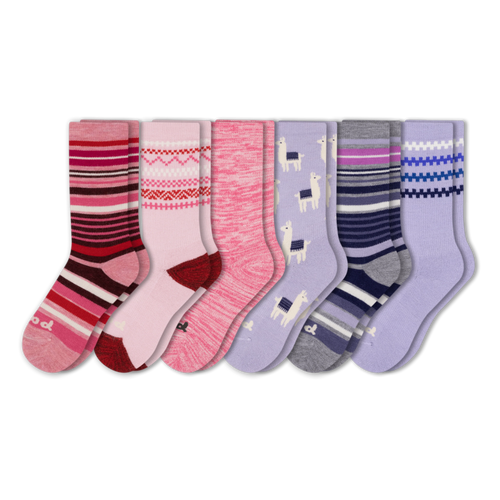 6 Pack - Women's Crew Pacas Socks
