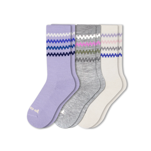 3 Pack - Women's Crew Pacas Socks