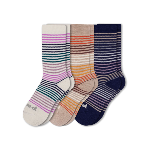 3 Pack - Women's Crew Pacas Socks