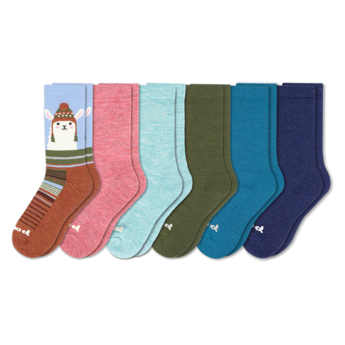 6 Pack - Women's Crew Pacas Socks