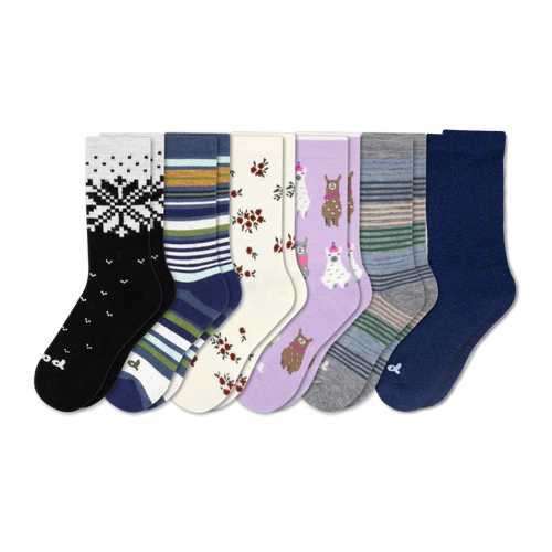 6 Pack - Women's Crew Pacas Socks