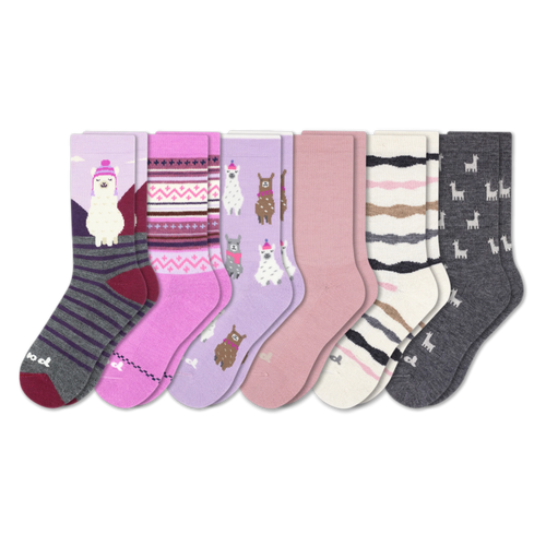 6 Pack - Women's Crew Pacas Socks