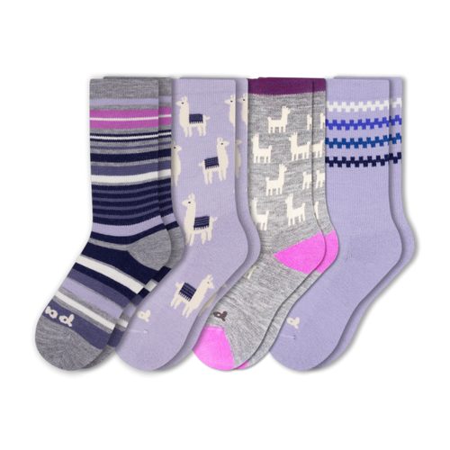4 Pack - Women's Crew Pacas Socks
