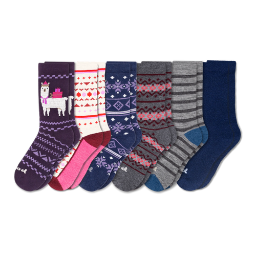 6 Pack - Women's Crew Pacas Socks