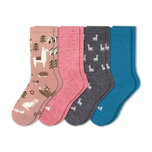 4 Pack - Women's Crew Pacas Socks