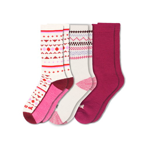 3 Pack - Women's Crew Pacas Socks