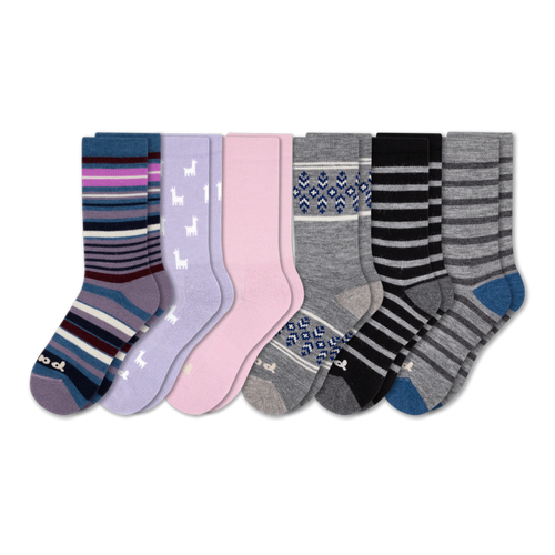6 Pack - Women's Crew Pacas Socks