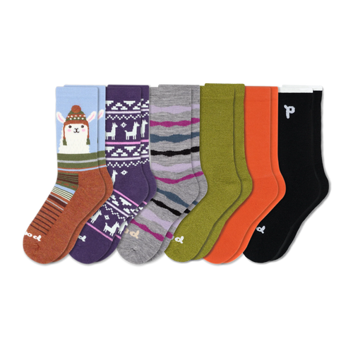 6 Pack - Women's Crew Pacas Socks