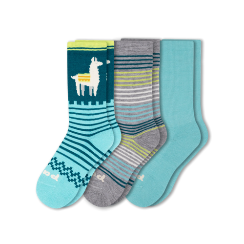 3 Pack - Women's Crew Pacas Socks