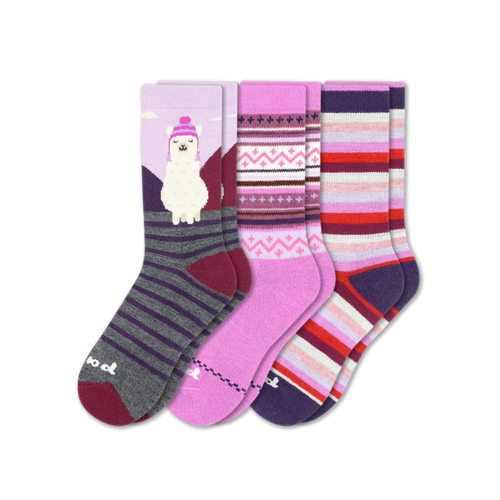 3 Pack - Women's Crew Pacas Socks