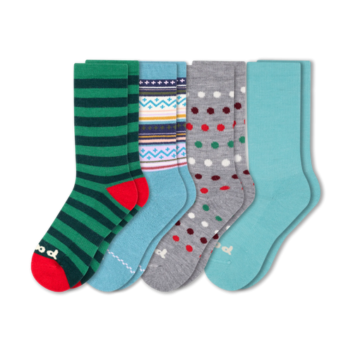 4 Pack - Women's Crew Pacas Socks