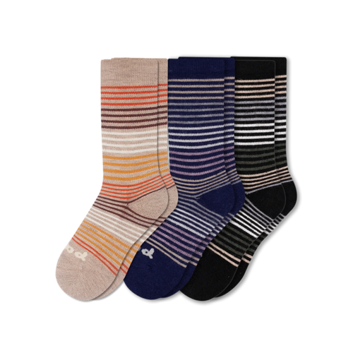 3 Pack - Women's Crew Pacas Socks
