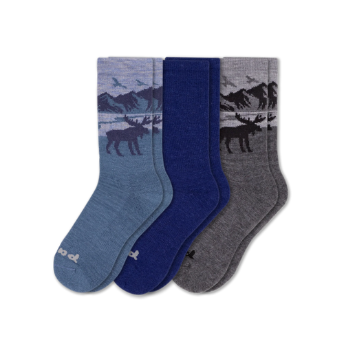 3 Pack - Men's Crew Pacas Socks