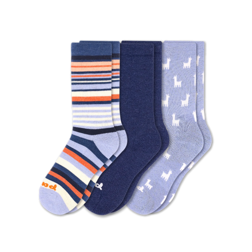 3 Pack - Women's Crew Pacas Socks