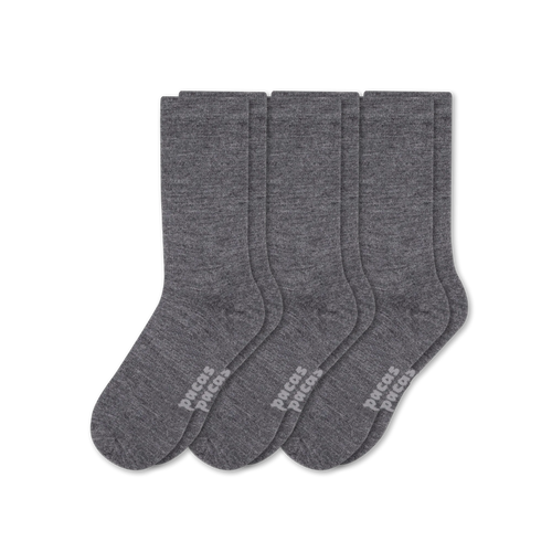 3 Pack - Men's Light-Weight Crew Pacas Socks