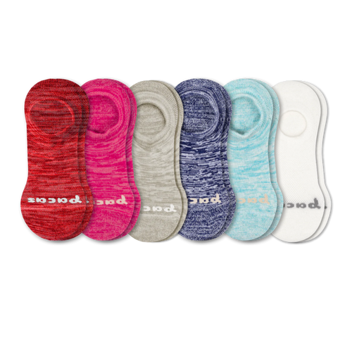 6 Pack - Women's No Show Socks