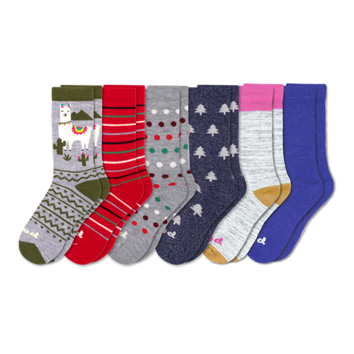 6 Pack - Women's Crew Pacas Socks