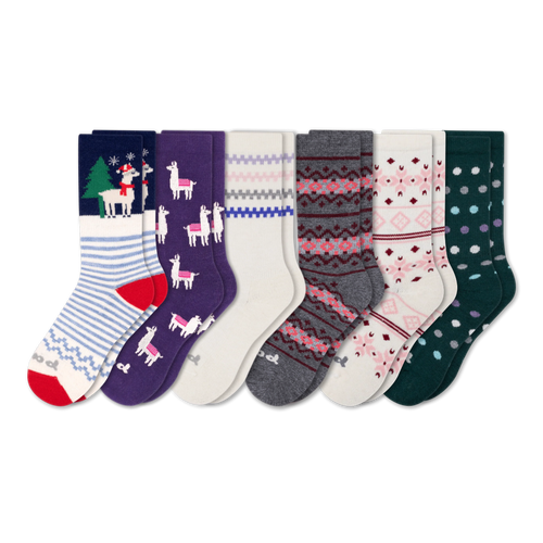 6 Pack - Women's Crew Pacas Socks
