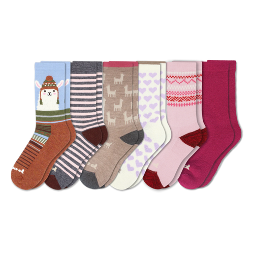 6 Pack - Women's Crew Pacas Socks