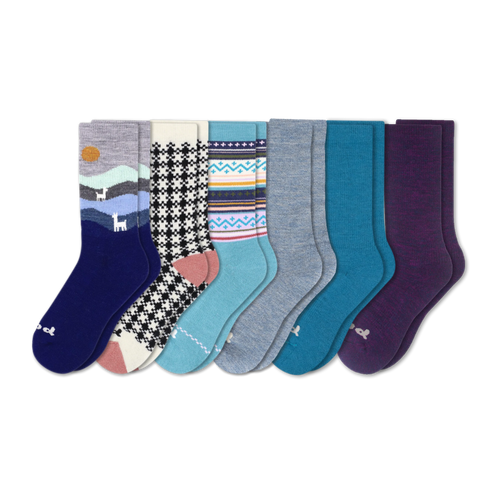 6 Pack - Women's Crew Pacas Socks
