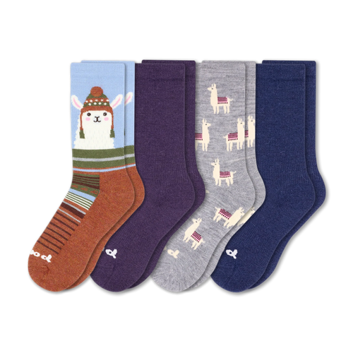 4 Pack - Women's Crew Pacas Socks