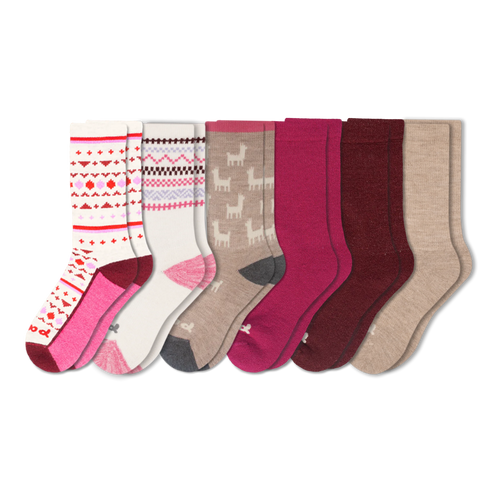6 Pack - Women's Crew Pacas Socks