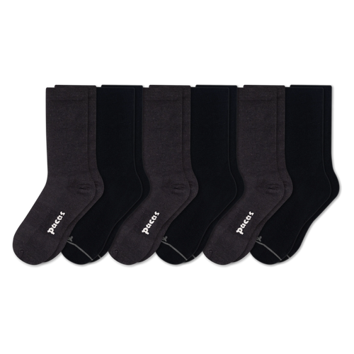 6 Pack - Women's Light-Weight Crew Pacas Socks