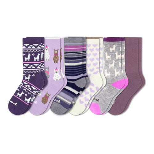6 Pack - Women's Crew Pacas Socks