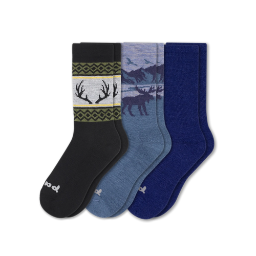 3 Pack - Men's Crew Pacas Socks
