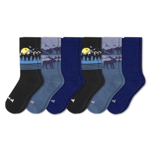 6 Pack - Men's Crew Pacas Socks
