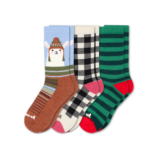 3 Pack - Women's Crew Pacas Socks